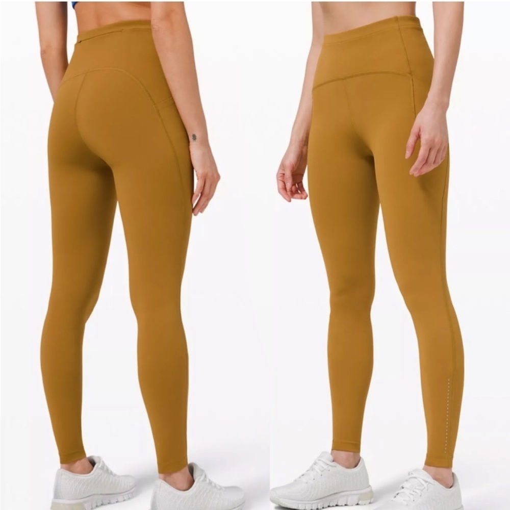 Lululemon Swift Speed High-Rise Crop 28" Leggings, Butternut Brown, Size 2